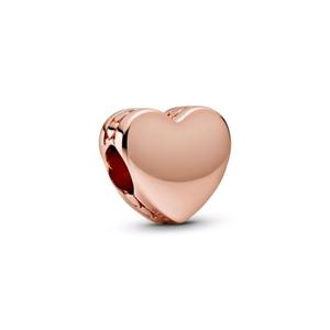 Шарм Engravable Heart Pandora, покрытие - розовое золото
