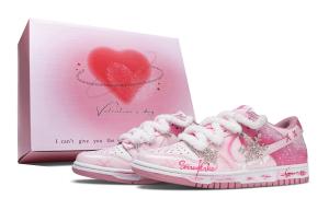 Nike Кроссовки для скейтбординга Dunk Snow Flurry Flower с термоамортизацией, низкие, унисекс, розовые