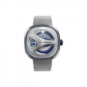 SEVENFRIDAY Часы ME Collection Automatic Mechanical Movement с синим циферблатом