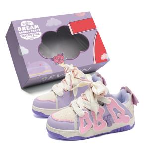 7 SEVFUN Женские противоскользящие, износостойкие, дышащие низкие скейтерские кеды Taro Purple, цвет Taro Purple