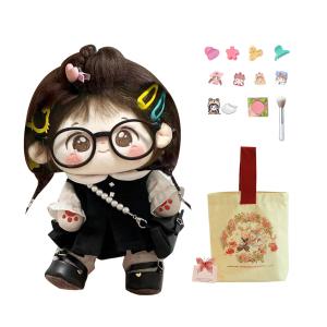 Кукла из хлопка Jinnew, Little Bracket+Enchanting Gown Set+Canvas Bag+Blush+Brooch+Greeting Card+Stickers+Claw Clip