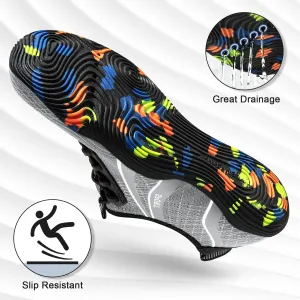 Водноспортивная обувь ATHMILE для мужчин и женщин, обувь для реки, для плавания, пляжа, озера, бассейна, акваносок, босиком, быстро сохнущие, для походов, серфинга, каякинга, необходимые на круизном лайнере, светло-серый