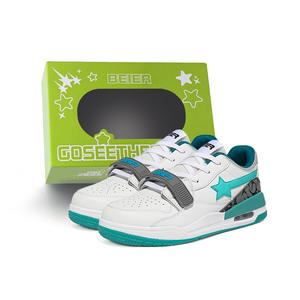 BEIER Коллекция Stars Пара Универсальные противоскользящие скейтерские кеды с увеличенной высотой Unisex - Гинкго Грин, цвет Ginkgo Green