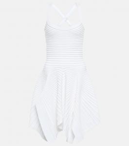 Мини-платье в рубчик ALAÏA, черный