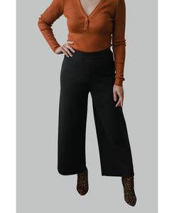 Женские клетчатые трикотажные брюки Zoe SSKEIN, Black