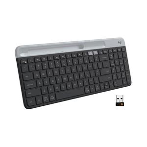 Клавиатура беспроводная Logitech K580, с подставкой, английская раскладка, тёмно-серый