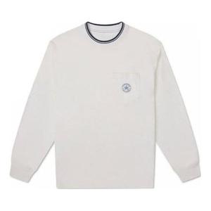 Футболка retro chuck long sleeve slub pocket t-shirt 'white' Converse, белый