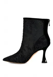 Ботильоны на высоком каблуке Alma En Pena, Black