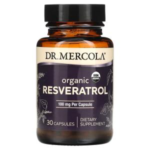 Органический Ресвератрол Dr. Mercola, 30 капсул
