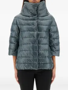 Куртка Aminta с воротником-стойкой и рукавами три четверти Herno, синий