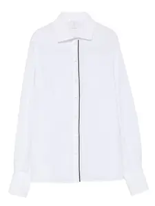Рубашка со швами Eleventy, белый