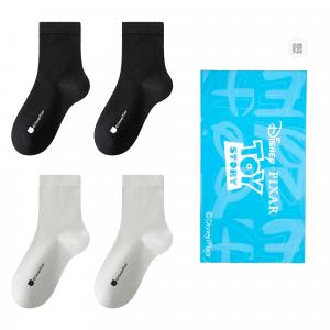 Женские носки Crew 4 пары Disney, черный/светло-серый