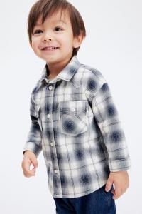 Рубашка из хлопчатобумажной саржи H&M, мультиколор