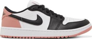 Бутсы Air Jordan 1 Low Golf Rust Pink, белый