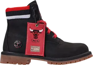 Ботинки мужские Timberland х NBA высокие с принтом, черный