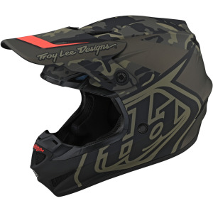 Шлем Troy Lee Designs GP Overload Camo для мотокросса, зеленый