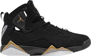 Кроссовки Jordan True Flight Black Metallic Gold, черный