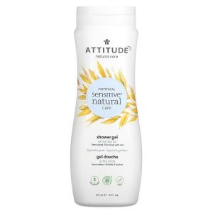 ATTITUDE, Oatmeal Sensitive Natural Care, гель для душа, экстра нежный, без запаха, 473 мл (16 жидк. Унций)