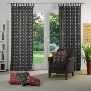 Штора FELINO, с петлями, 1 шт. Wirth, серый