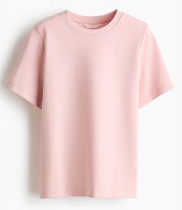 Футболка H&M Interlock, светло-розовый