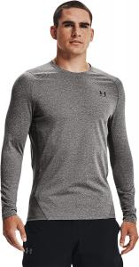 ColdGear Armor Fitted Crew Under Armour, цвет Charcoal Light Heather/Black