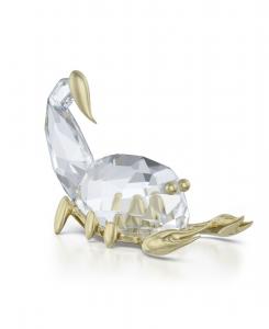 Фигурка зодиакального знака Скорпион Swarovski, цвет clear/gold