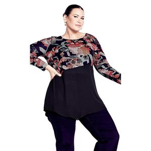 Женский топ Carla plus size Avenue, Shadow Floral