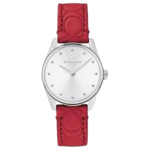 COACH Wrist Watch Quartz Movement Leather Watch Bands 28mm Silver Dial Women's Watch
