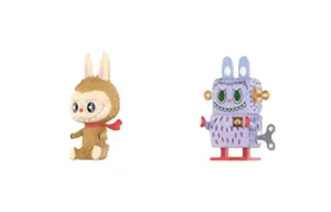 Фигурка Pop Mart Labubu The Monsters Toy Collection Blind Box, 8 см, Plush Doll + Winding Walking Doll