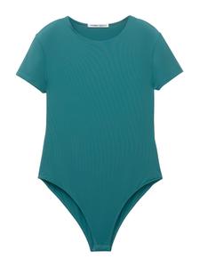 Боди-рубашка Pull&Bear, голубой