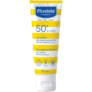 Mustela лосьон для лица и тела с фильтром SPF50+ для детей, 40 мл