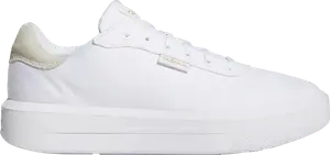 Кроссовки Puma Wmns Court Platform CLN White Gold Metallic, белый
