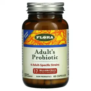 Пробиотик для взрослых Flora 17 миллиардов бактерий, 60 капсул