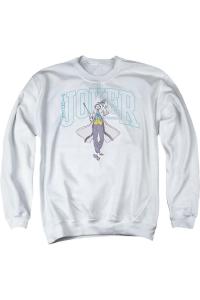 Толстовка Batman Joker Varsity On White для взрослых с круглым вырезом Gildan