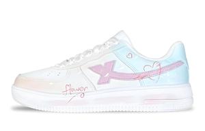 XTEP Износостойкие и легкие низкие кроссовки для скейтбординга Air Force One унисекс розовые, белые, синие