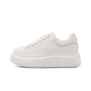 AQUASCUTUM Белые кроссовки легкие на платформе низкие скейтерские женские айвори уайт, цвет Ivory White