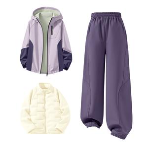 Детская повседневная спортивная одежда Disney, фиолетовый