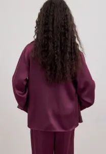 Пижамный топ с панельной отделкой Na-Kd, Burgundy