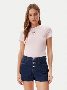 Облегающая футболка Essential DW0DW20316 Tommy Jeans, розовый