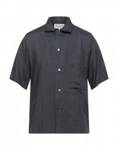 Рубашка Maison Margiela, свинцово-серый