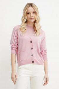 Шерстяной кардиган Weekend Max Mara, розовый