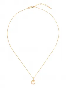 Колье с подвеской-инициалом Missoma, золотой