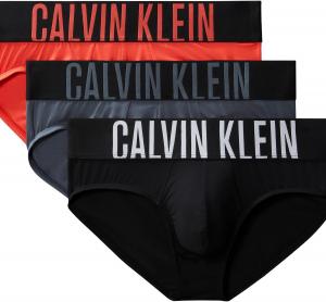 Комплект из 3 трусов-брифов Calvin Klein Mens Intense Power Hip, Black, Turbulence, Vermillion Brown