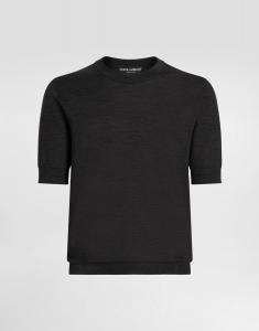 Шерстяной пуловер Dolce & Gabbana, серый