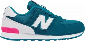 Кроссовки New Balance 574 Big Kid 'High Visibility - Teal', бирюзовый