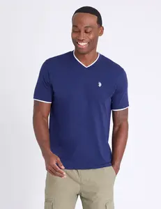 Футболка U.S. Polo Assn Double V-neck, темно-синий