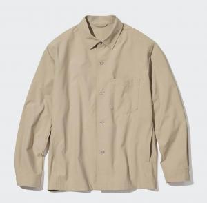 Рубашка Uniqlo Airsense Ultra Light Shirt, 31 бежевый