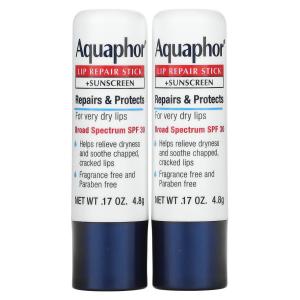 Восстанавливающий Стик Aquaphor SPF 30 для губ, 2 стика по 4,8 г