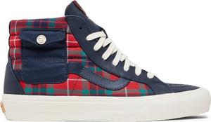 Кеды Vans Baracuta x Sk8-Hi Pocket Vault LX Tartan Plaid, синий