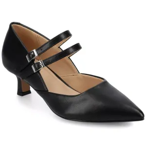 Туфли-лодочки Мэри Джейн средней и широкой ширины с острым носком и пряжкой. Journee, черный